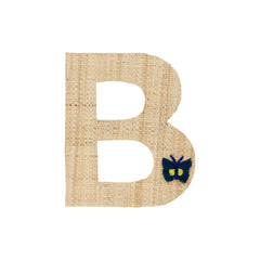rice-dk-raffia-sticker-letter-in-nature-with-butterfly-embroidery-b-rice-stick-rafb