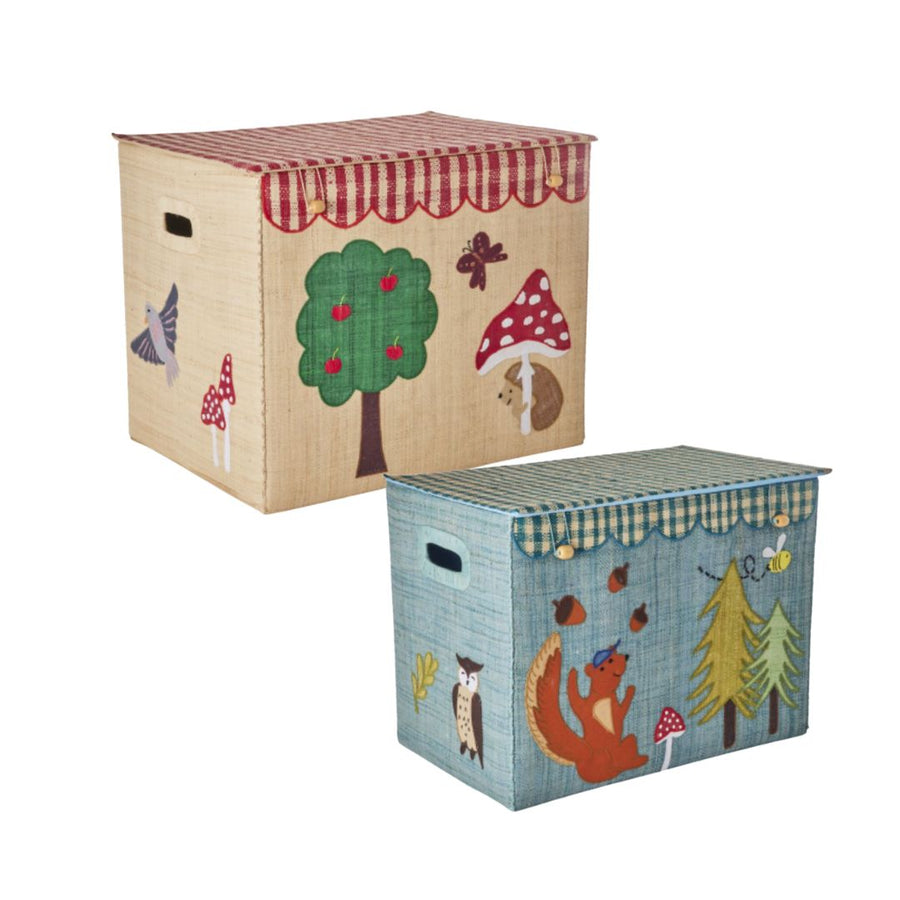 rice-dk-raffia-storage-box-with-happy-forest-theme-foldable-rice-bsbox-lhafo