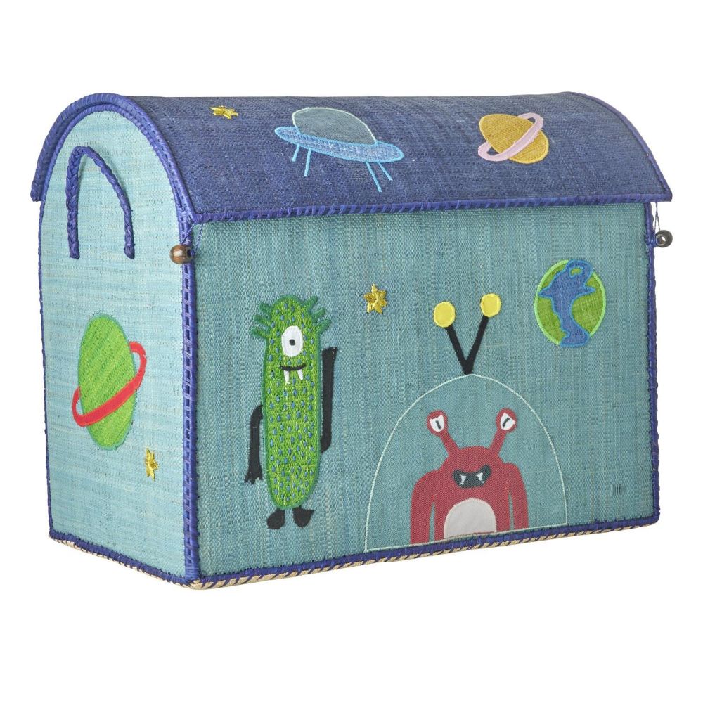 Rice DK Raffia Toy Baskets with Monsters Theme – Petit Bazaar