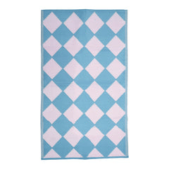 rice-dk-recycled-plastic-runner-with-blue-harlequin-checkers-rice-flrun-b