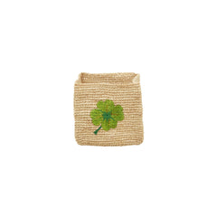 rice-dk-small-square-raffia-storage-basket-natural-clover-embroidery-rice-bssto-2zclos