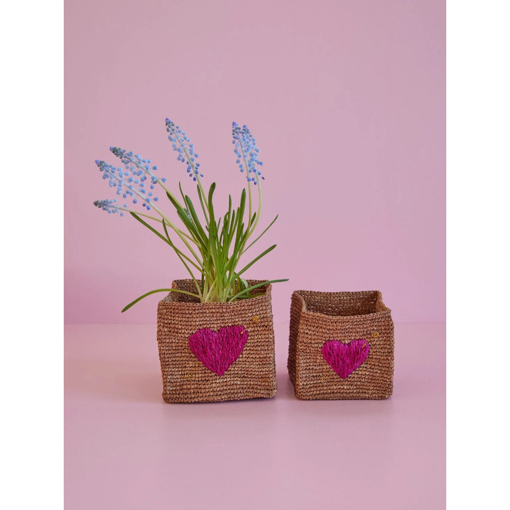 rice-dk-square-raffia-storage-in-tea-with-red-heart-embroidery-rice-bssto-2zhearl