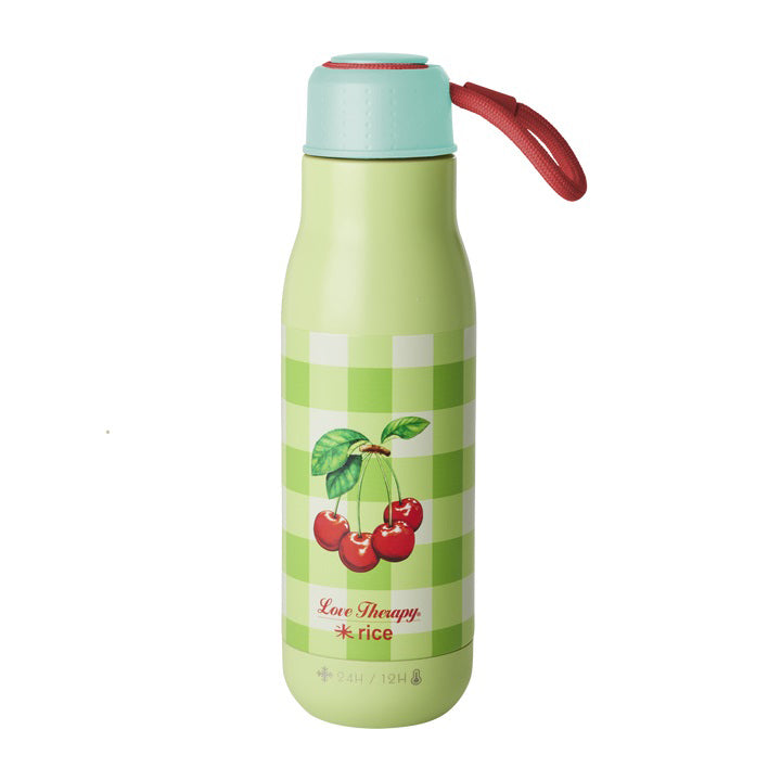 rice-dk-stainless-steel-drinking-bottle-with-love-therapy-cherry-print-12h-hot-24h-cold-500-ml-rice-stbot-ltch