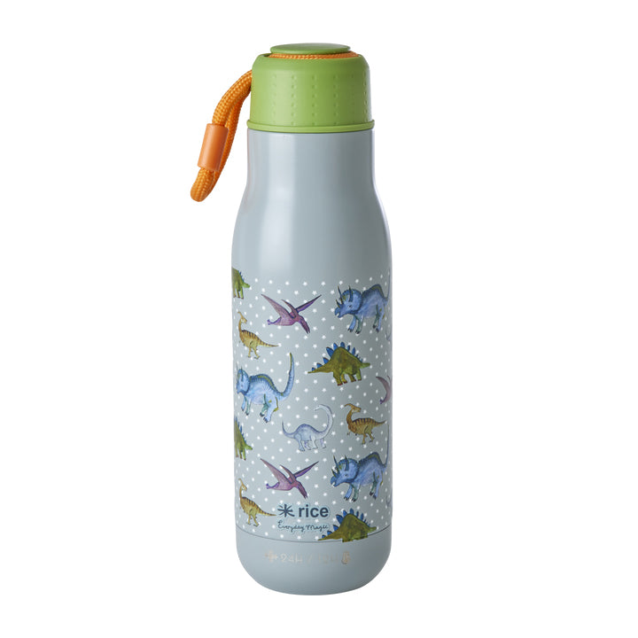 rice-dk-stainless-steel-drinking-bottle-with-new-dino-print-12h-hot-24h-cold-500ml-rice-stbot-ndino