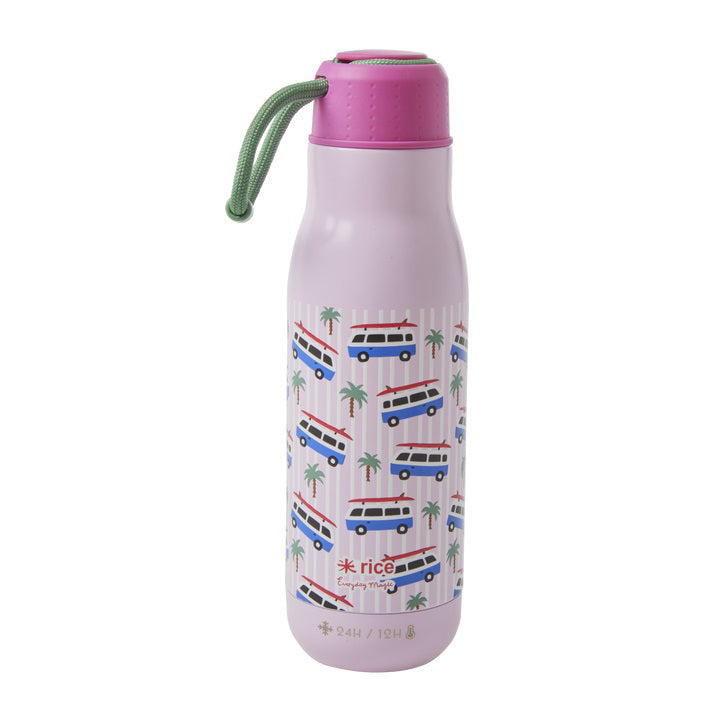 rice-dk-stainless-steel-drinking-bottle-with-pink-cars-print-12h-hot-24h-cold-500-ml-rice-stbot-cari