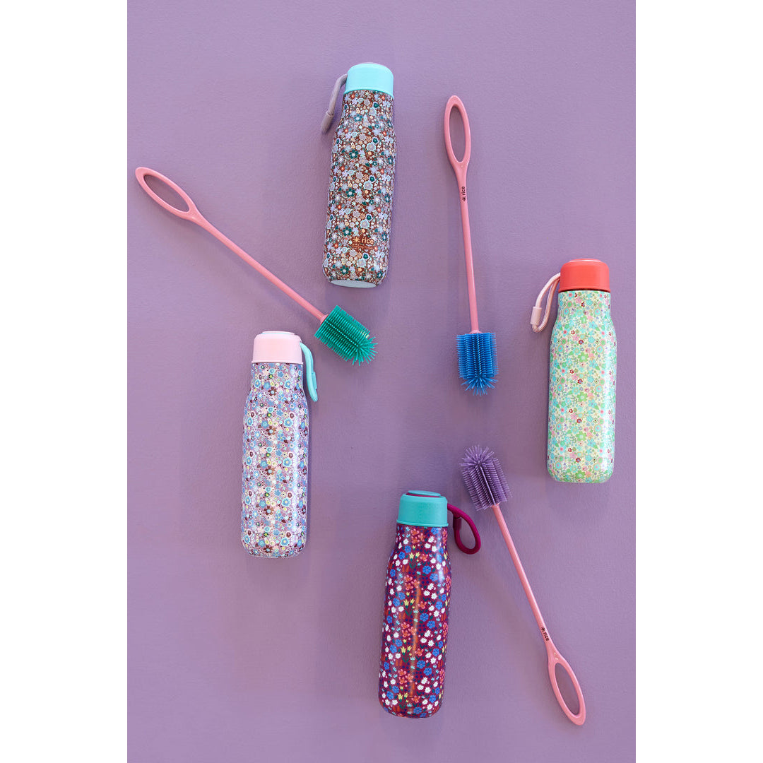 rice-dk-stainless-steel-drinking-bottle-with-poppy-print-12h-hot-24h cold-500-ml-rice-stbot-popp