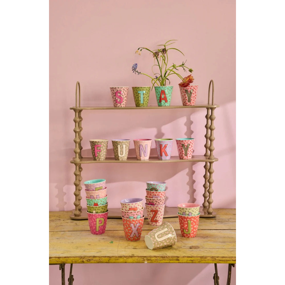 rice-melamine-cup-with-the-letter-k-flowers-medium-250ml-rice-melcu-alpflok