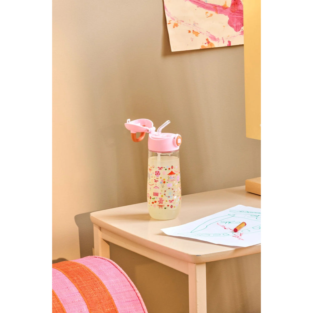 rice-plastic-kids-drinking-bottle-with-pink-fun-fair-print-55ml-rice-plbot-fufai