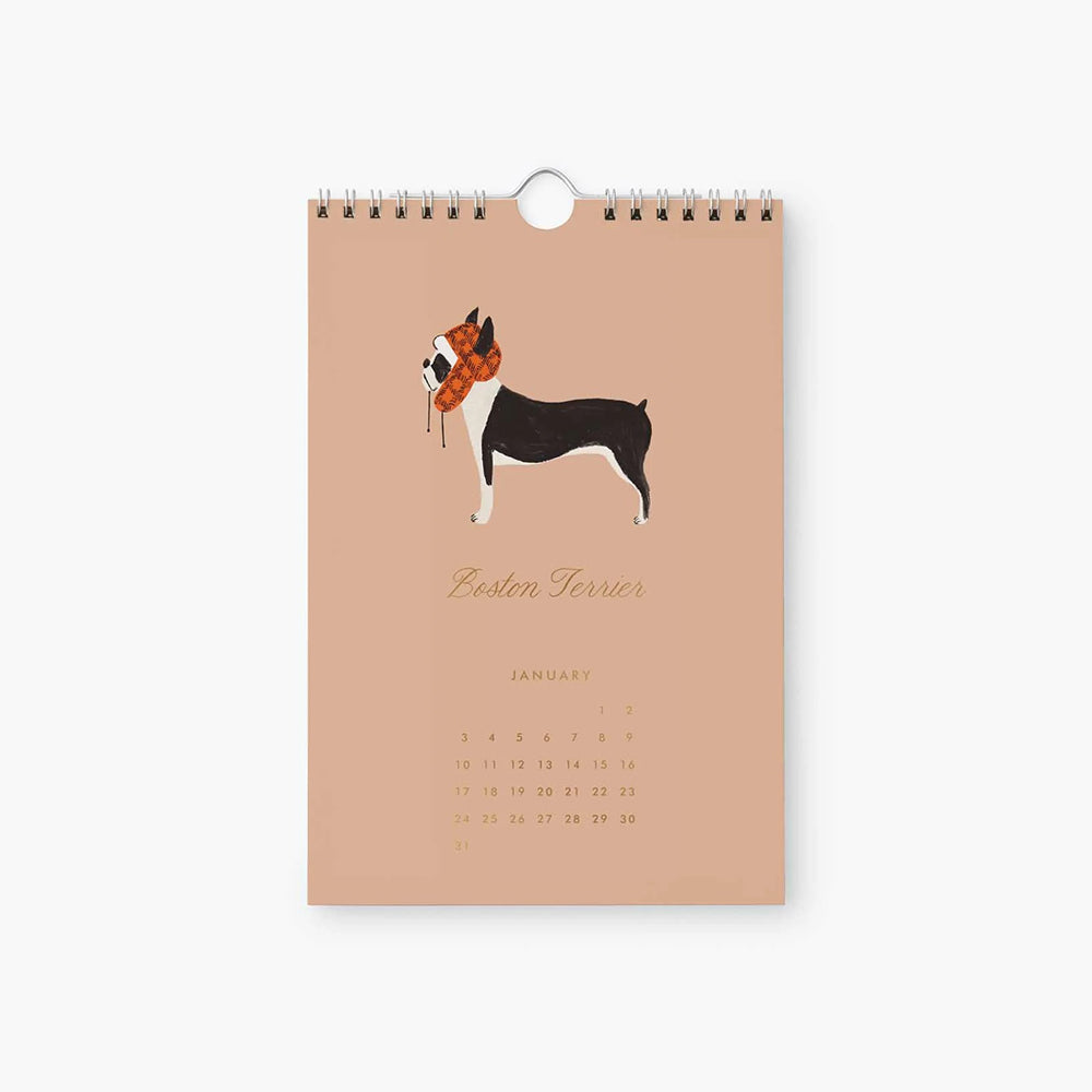 rifle-paper-co-2027-dog-of-the-month-kitchen-calendar-6x9-stationery-home-decor-rifl-cal108