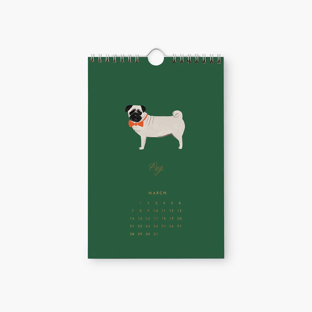 rifle-paper-co-2027-dog-of-the-month-kitchen-calendar-6x9-stationery-home-decor-rifl-cal108