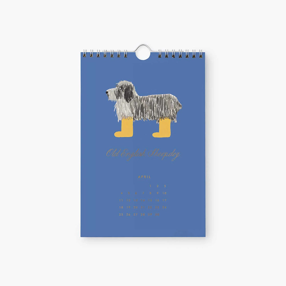 rifle-paper-co-2027-dog-of-the-month-kitchen-calendar-6x9-stationery-home-decor-rifl-cal108