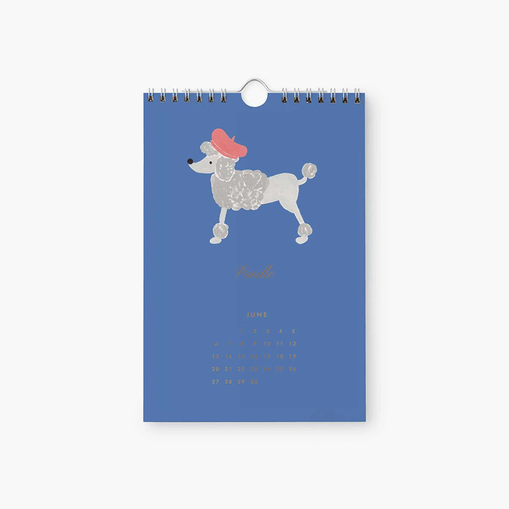 rifle-paper-co-2027-dog-of-the-month-kitchen-calendar-6x9-stationery-home-decor-rifl-cal108