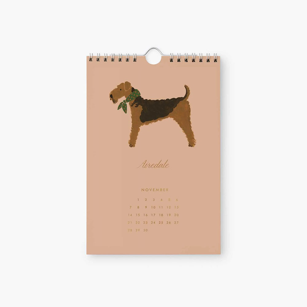 rifle-paper-co-2027-dog-of-the-month-kitchen-calendar-6x9-stationery-home-decor-rifl-cal108