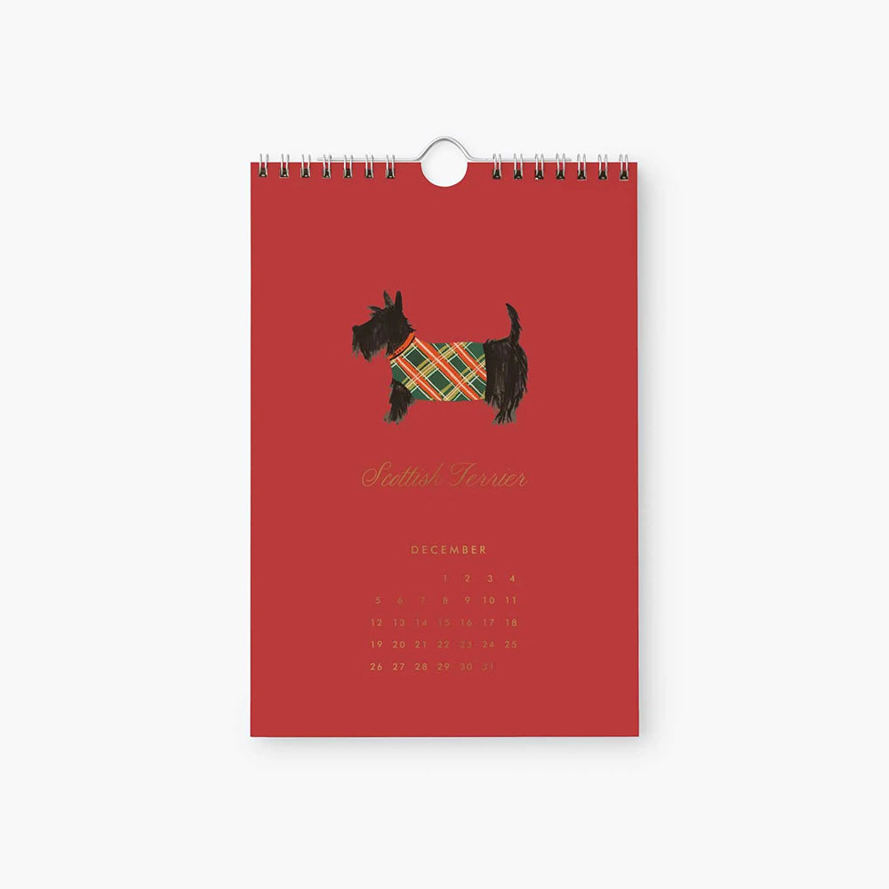 rifle-paper-co-2027-dog-of-the-month-kitchen-calendar-6x9-stationery-home-decor-rifl-cal108