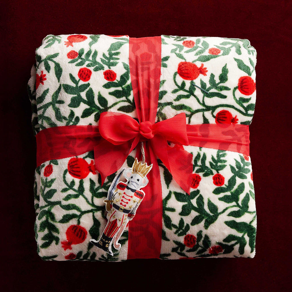 rifle-paper-co-christmastide-pomegranate-fleece-blanket