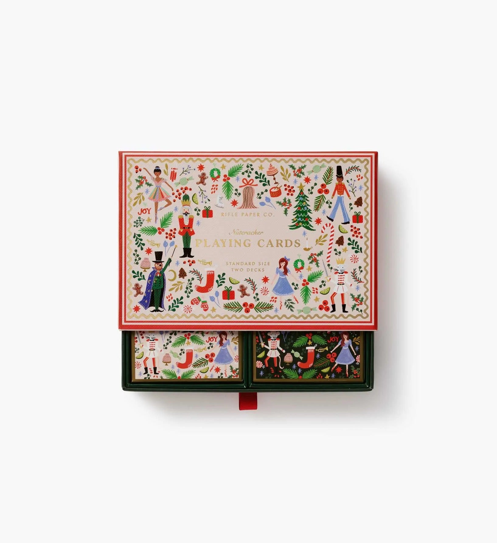 rifle-paper-co-holly-jolly-nutcracker-playing-card-set