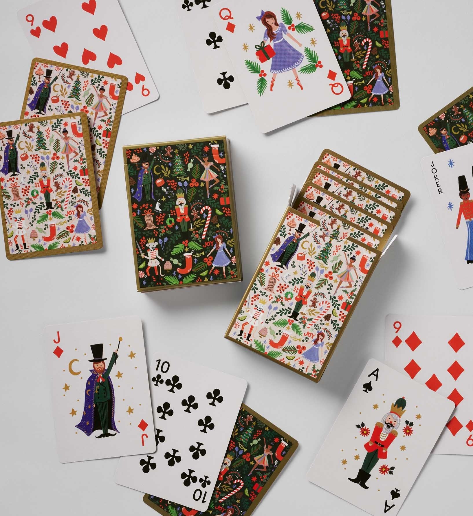 rifle-paper-co-holly-jolly-nutcracker-playing-card-set