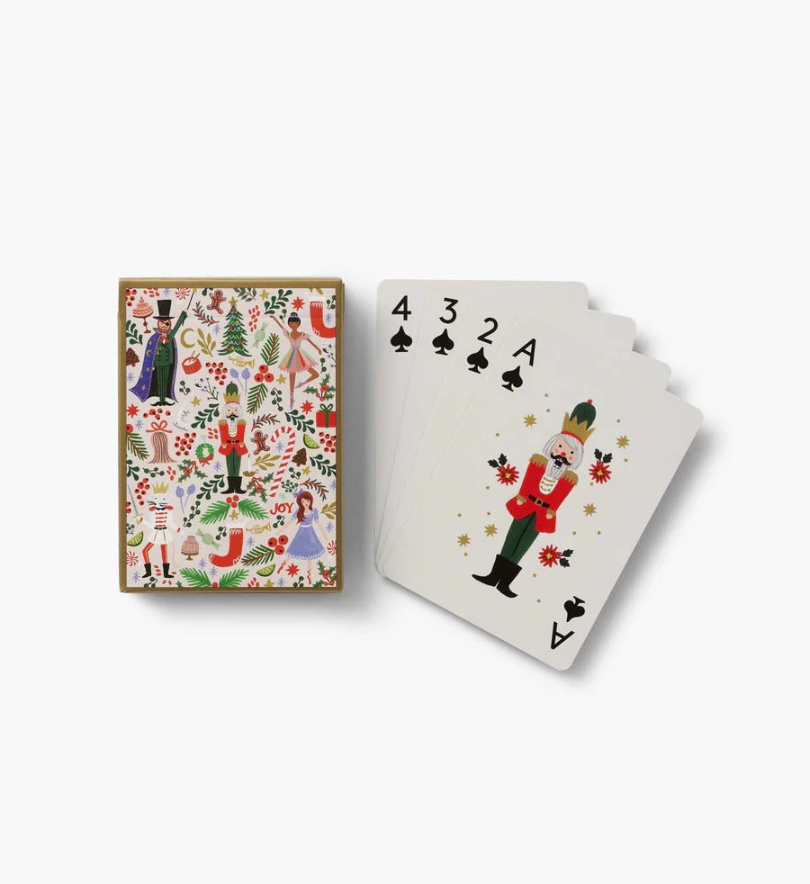 rifle-paper-co-holly-jolly-nutcracker-playing-card-set
