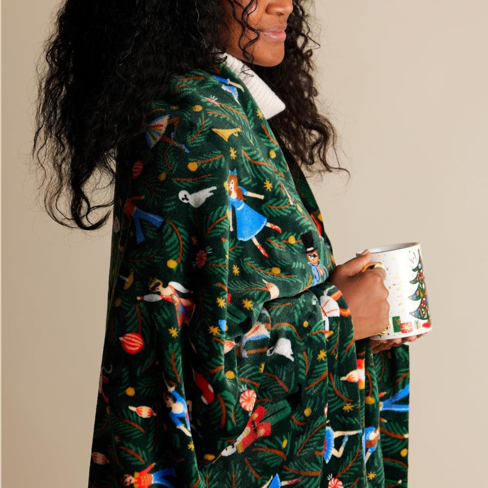 rifle-paper-co-nutcracker-fleece-blanket-rifl-fbx001