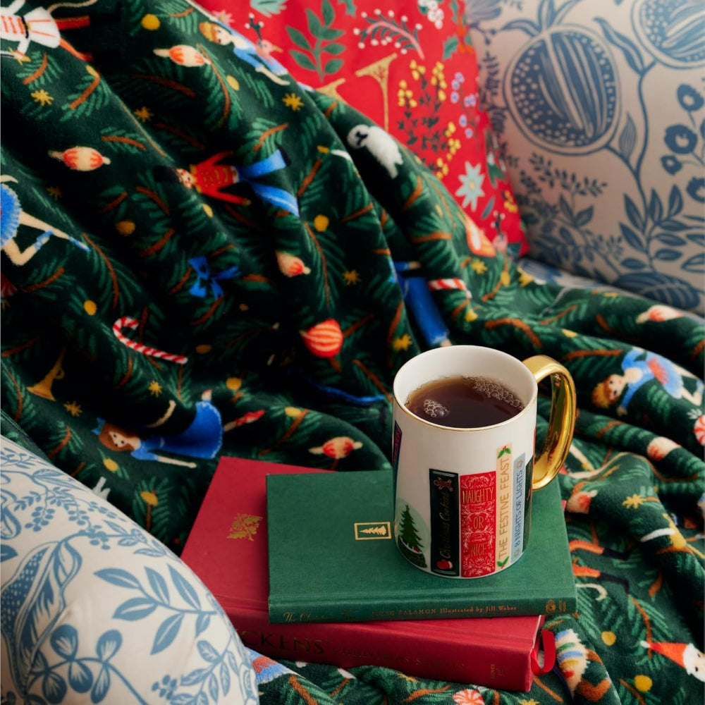 rifle-paper-co-nutcracker-fleece-blanket-rifl-fbx001