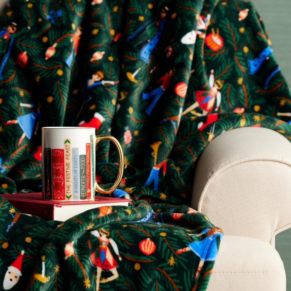 rifle-paper-co-nutcracker-fleece-blanket-rifl-fbx001