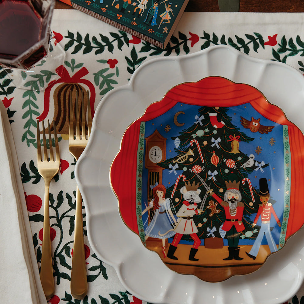 rifle-paper-co-nutcracker-porcelain-dessert-plate-set