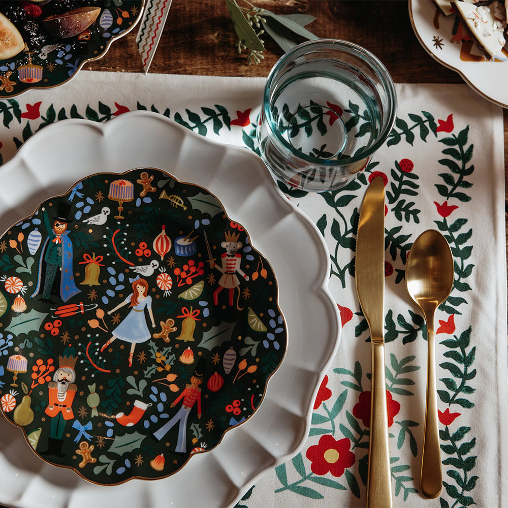 rifle-paper-co-nutcracker-porcelain-dessert-plate-set