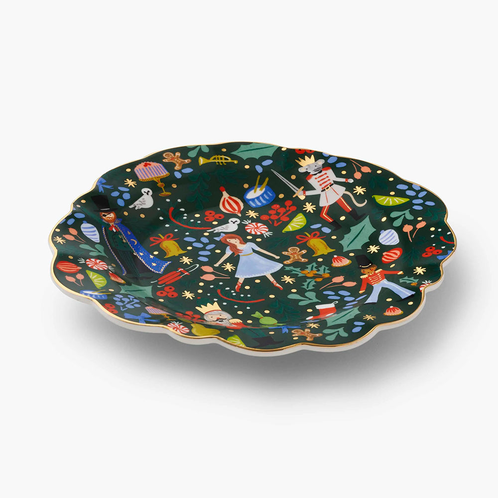 rifle-paper-co-nutcracker-porcelain-dessert-plate-set