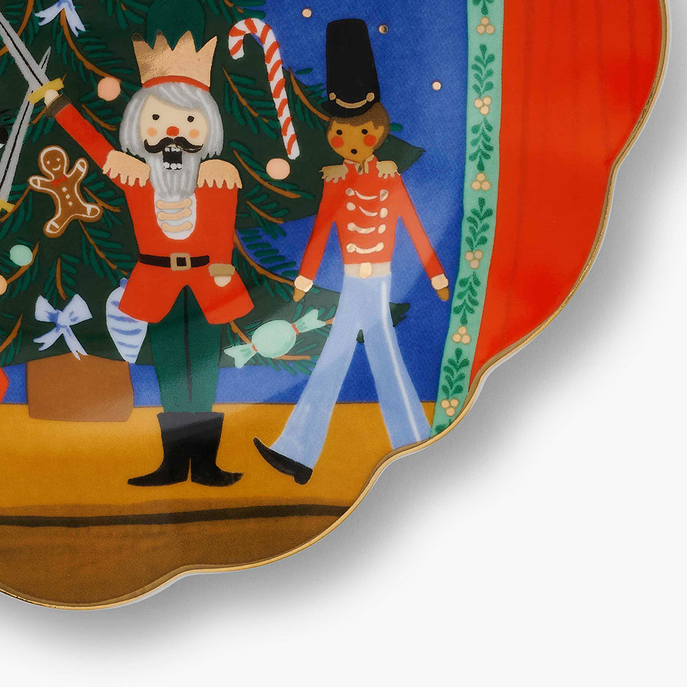 rifle-paper-co-nutcracker-porcelain-dessert-plate-set