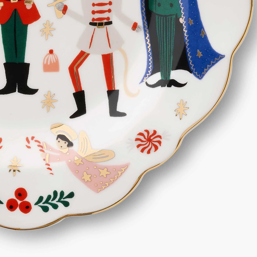 rifle-paper-co-nutcracker-porcelain-dessert-plate-set