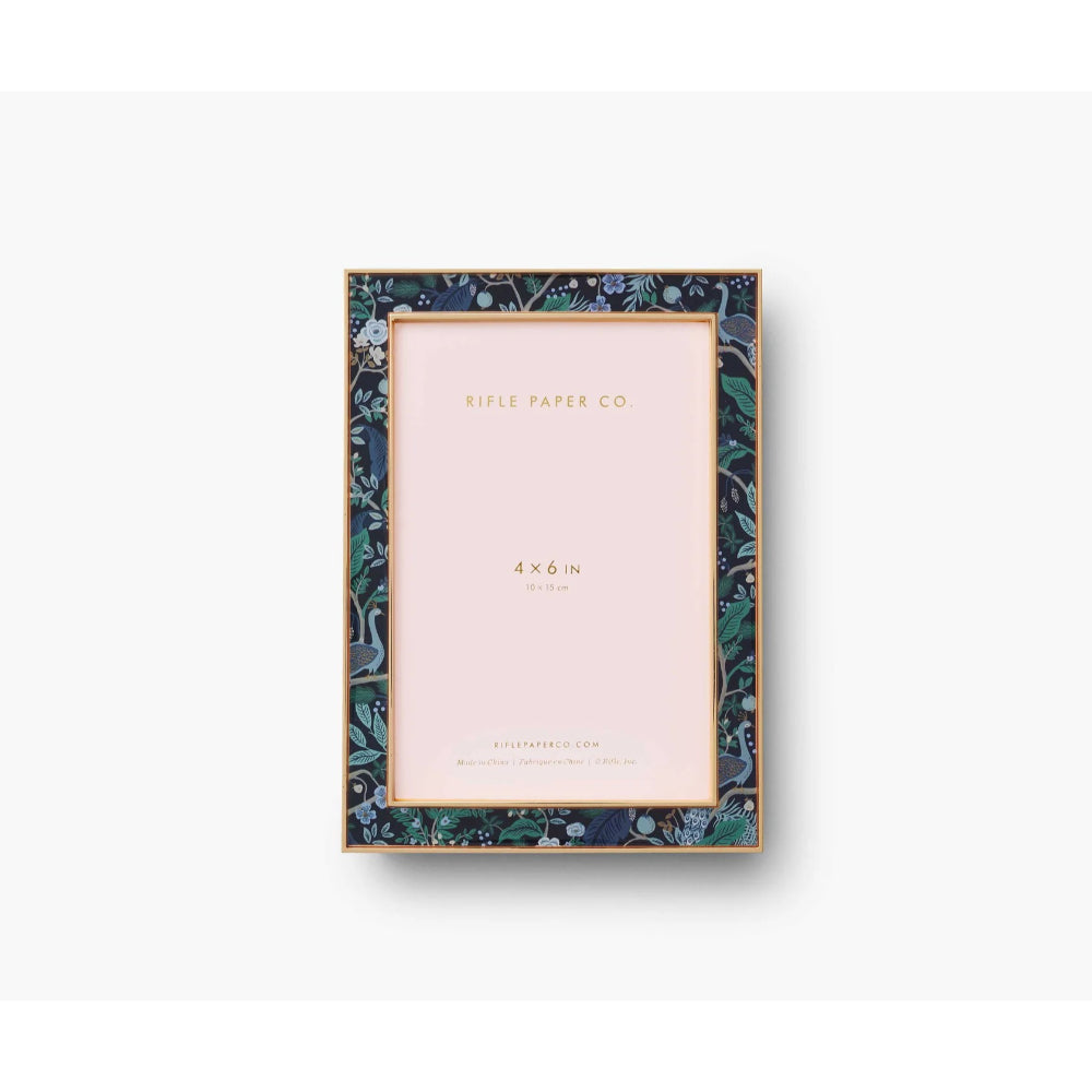 rifle-paper-co-peacock-4x6-picture-frame-rifl-pfs005