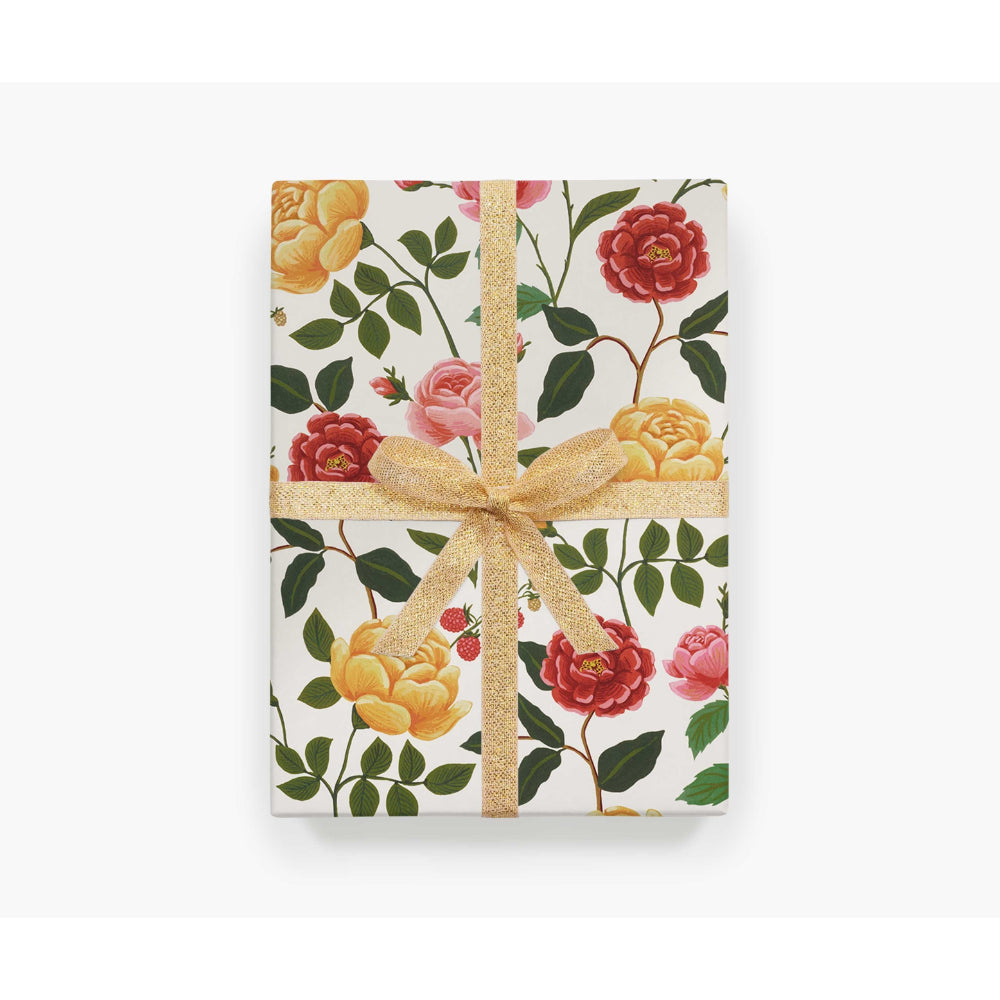 rifle-paper-co-roses-wrapping-sheet-roll-of-3-rifl-wpm053-r