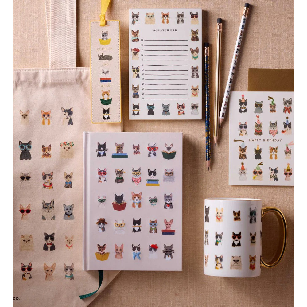 rifle-paper-co-studious-cats-bookmark-rifl-bsm009