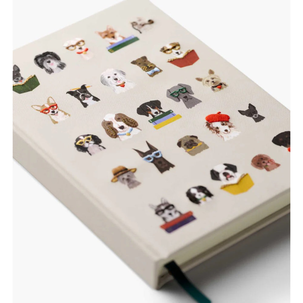 rifle-paper-co-studious-dogs-embroidered-journal-rifl-jne006