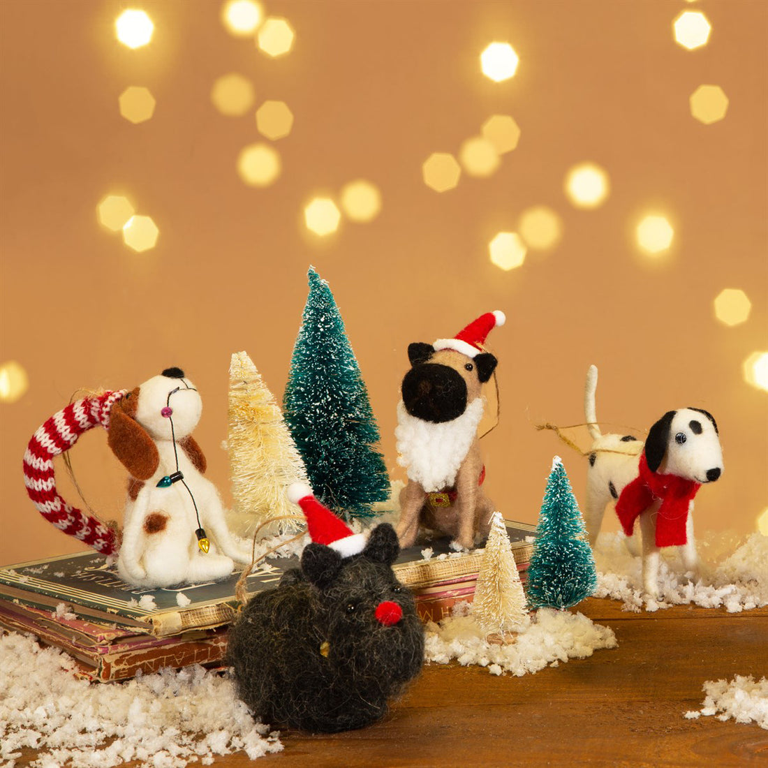 rjb-stone-dog-with-fairy-lights-felt-hanging-decoration-rjbs-feltxm115