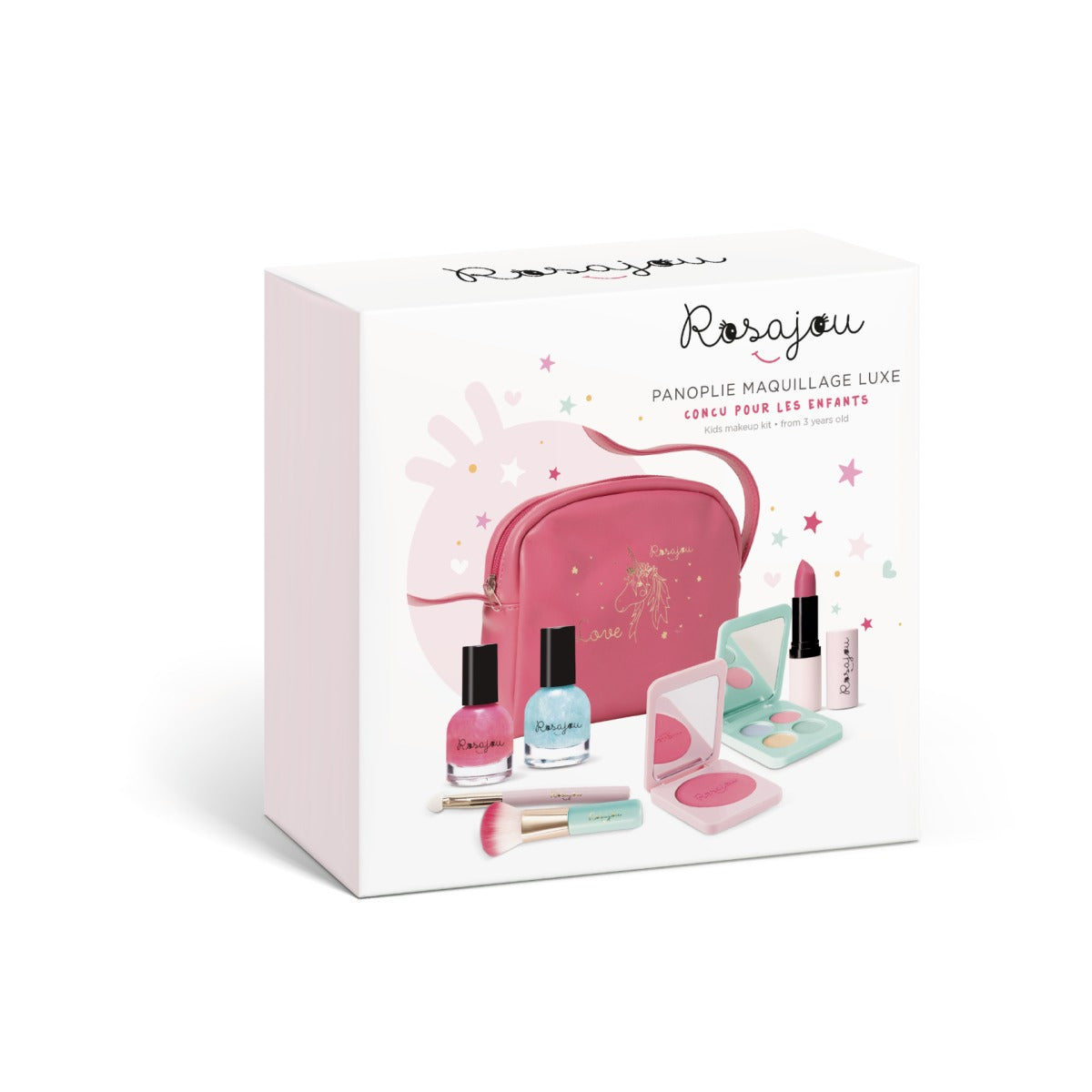 Rosajou Makeup Kit “Luxe Edition” Pink Bag