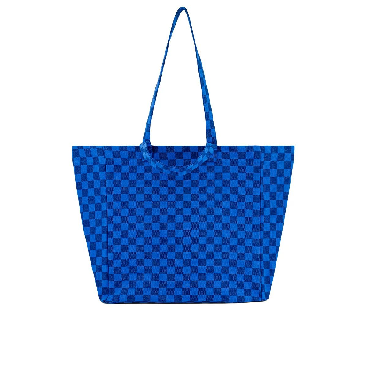 rose-in-april-tote-bag-elisa-checkerboard-greek-blue-navy-blue-ria-art000001383