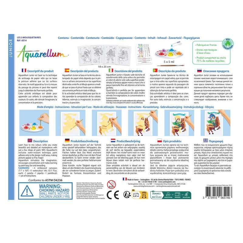 Sentosphère	Aquarellum Junior – Les 3 Mousquetaires