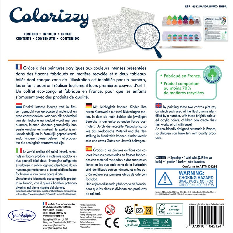 Sentosphère	Colorizzy – Panda Roux & Shiba