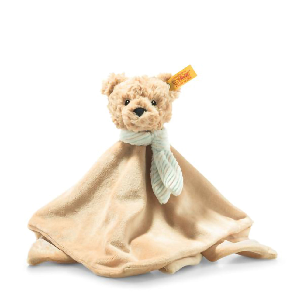 steiff-jimmy-teddy-bear-comforter-light-brown-26cm-baby-nursery-stff-242281