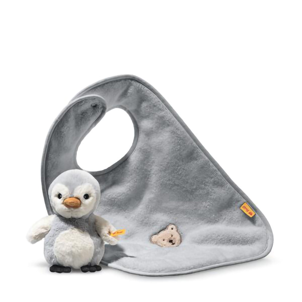 steiff-lio-penguin-with-rattle-and-bib-gift-set-multicoloured-22cm-baby-nursery-stff-242977