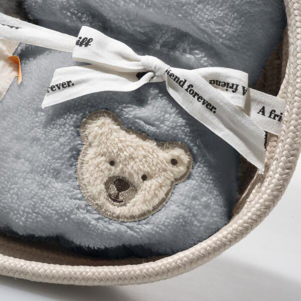 steiff-lio-penguin-with-rattle-and-bib-gift-set-multicoloured-22cm-baby-nursery-stff-242977