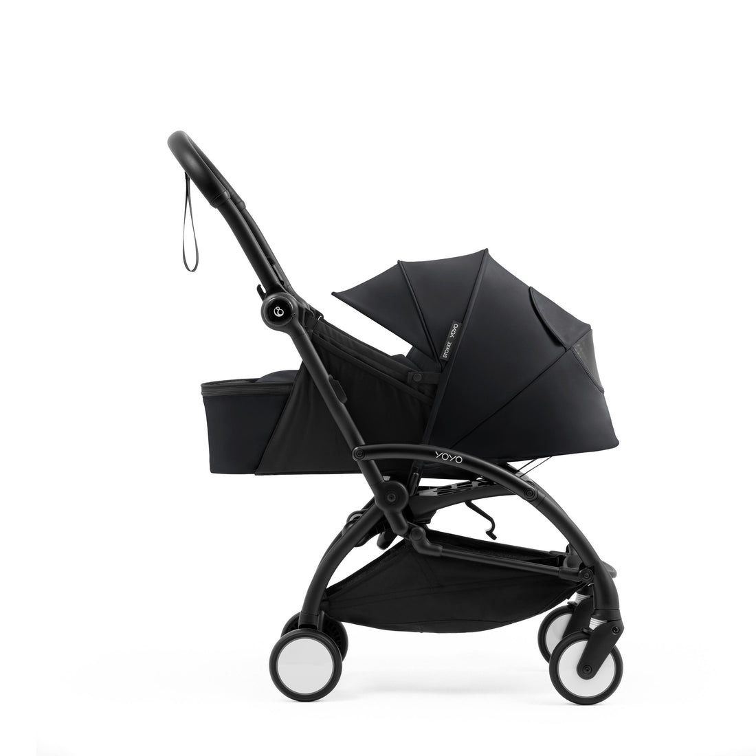 stokke-yoyo-baby-stroller-complete-set-black-frame-with-black-newborn-pack-seat-pack-YOYO-YO501NPSP01