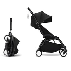 Stokke YOYO³ 6+ Baby Stroller Set - Black Frame with Black 6+ Color Pack