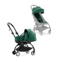 stokke-yoyo-baby-stroller-complete-set-black-frame-with-forest-seat-pack-bassinet-baby-nursery-yoyo-yo501spb03
