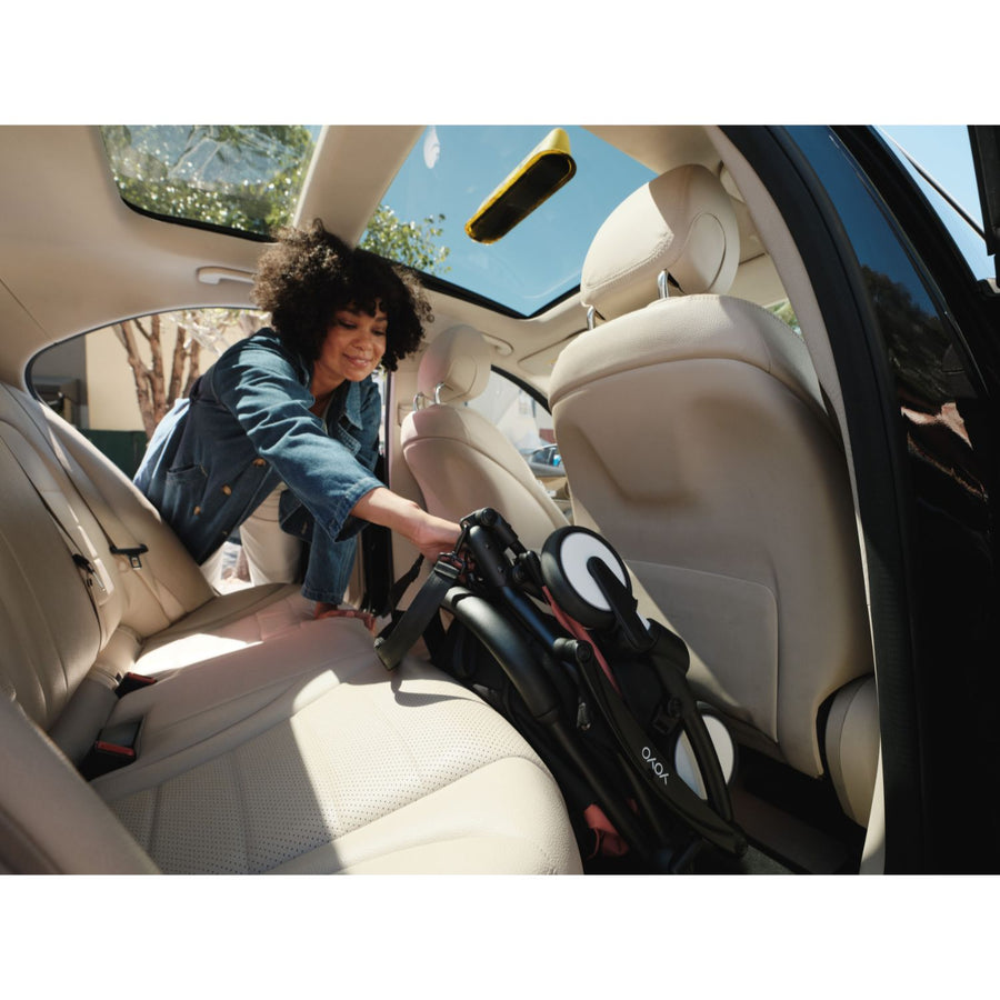 Stokke YOYO³ 0+ 6+ Complete Baby Stroller Set - Black Frame with Black 0+ Newborn Pack & 6+ Color Pack