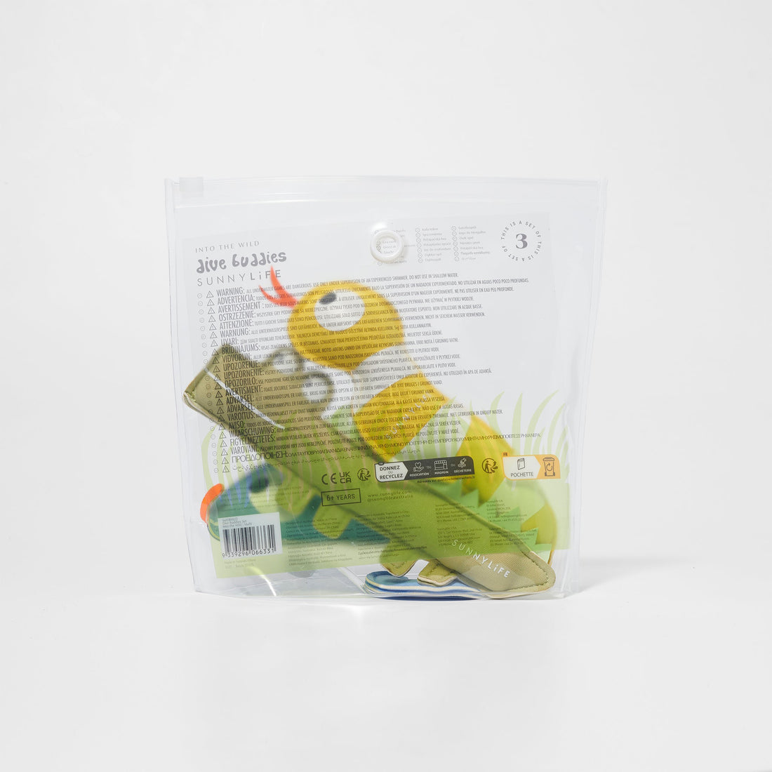 SUNNYLiFE Dive Buddies Set into The Wild Multi Set of 3