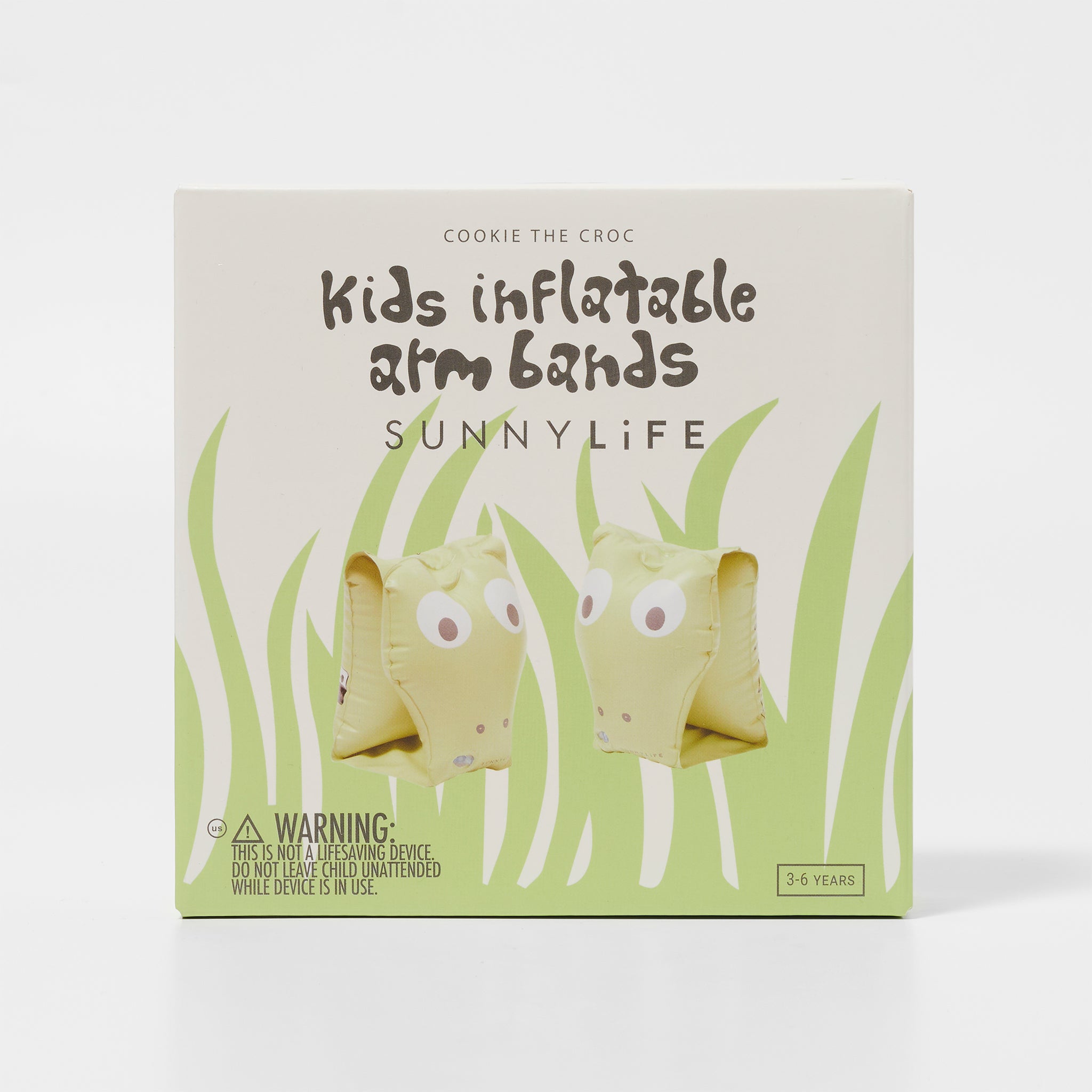 sunnylife-kids-inflatable-arm-bands-cookie-the-croc-light-khaki-sunl-s41fbcrc