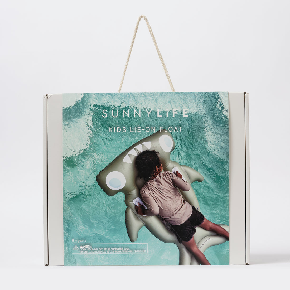 sunnylife-kids-lie-on-float-salty-the-shark-khaki-sunl-s51klogr