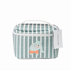 sunnylife-kids-lunch-bag-eli-the-elephant-green-stripe-kitchen-sunl-s61klbeg-01